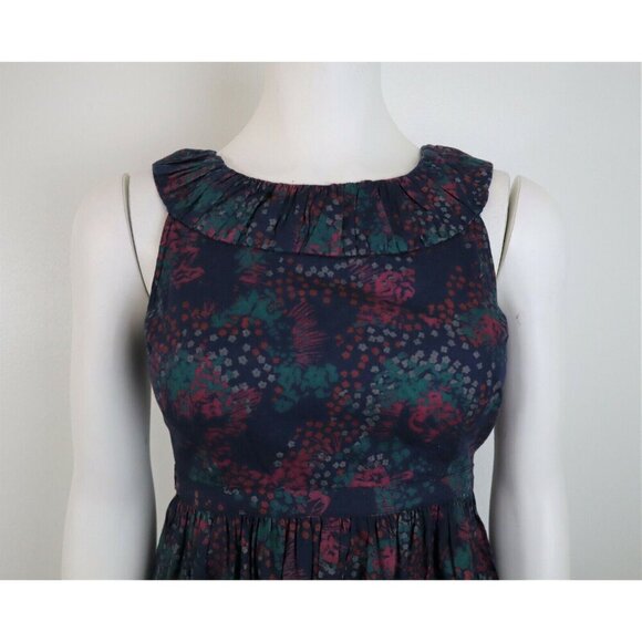 RED CAMEL - JUNIOR'S BLUE FLORAL PRINT DRESS - SIZE 1 - - Picture 3 of 7